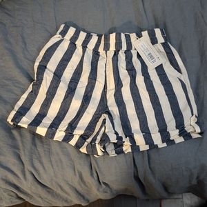 NWT Pact Mariner Stripe Rhea Tabbed Shorts | S